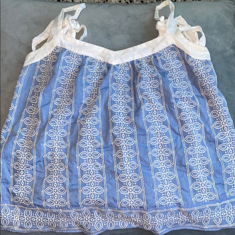 Loft preppy pattern tank top